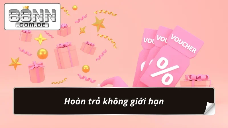 Khuyến mãi 88NN Cơ Hội Nâng Cao Trải Nghiệm Cá Cược Hấp Dẫn 5 Khuyến mãi hoàn trả không giới hạn, gia tăng vốn hấp dẫn