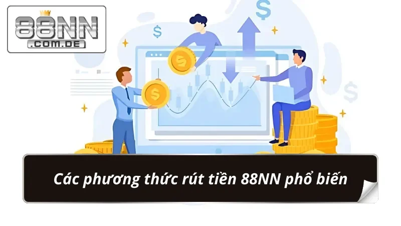 Hướng Dẫn Quá Trình Rút Tiền 88NN Với Tốc Độ Nhanh Tại Nhà Cái 3 Một số phương thức rút tiền phổ biến